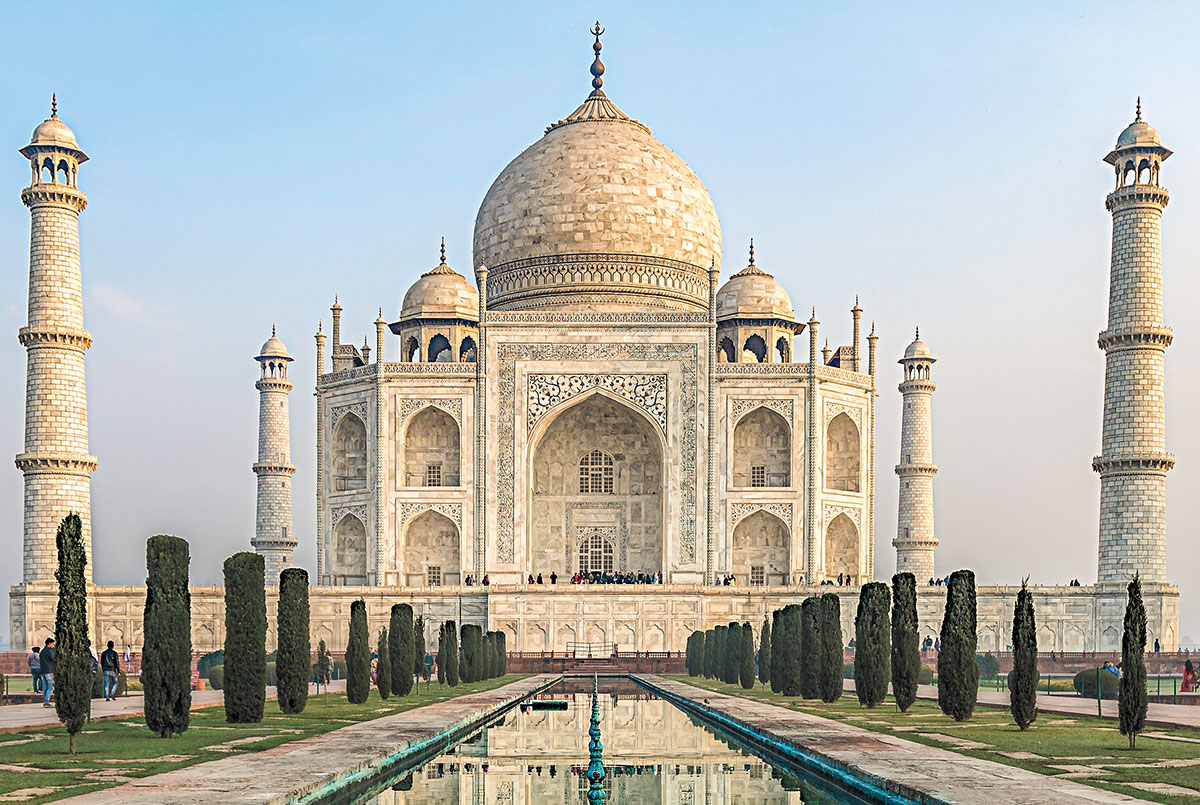 The Taj Mahal.